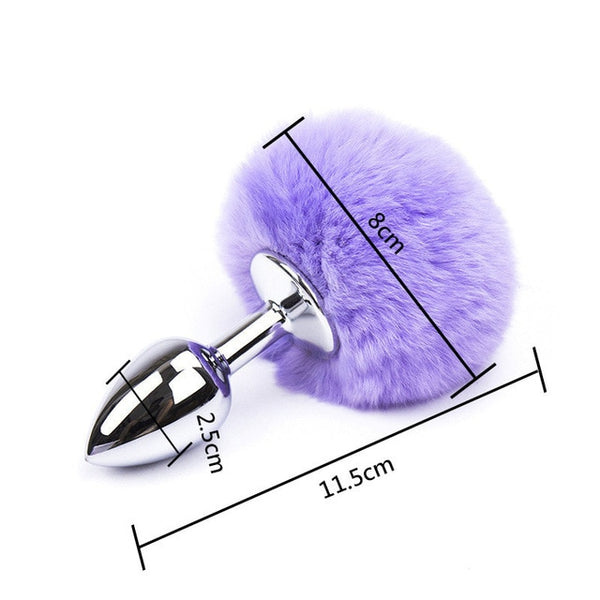 Silicone Butt Plug with Crystal Jewelry