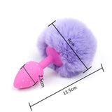 Silicone Butt Plug with Crystal Jewelry