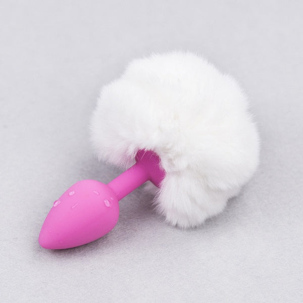 Silicone Butt Plug with Crystal Jewelry
