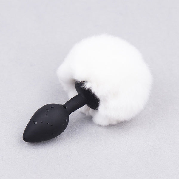 Silicone Butt Plug with Crystal Jewelry