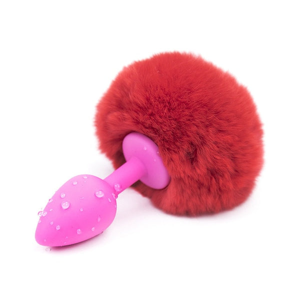 Silicone Butt Plug with Crystal Jewelry