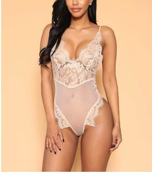 Women Fashion Backless Romper Lingerie