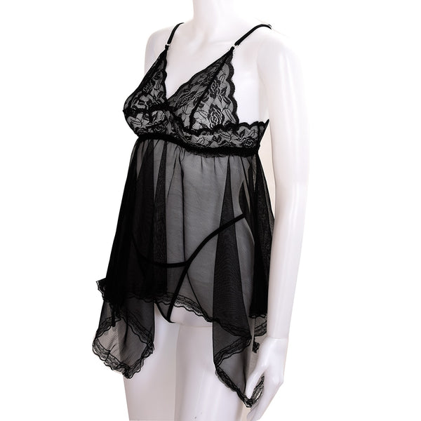 Sexy Lingerie Lace Transparent Babydoll